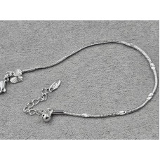 Браслет Xuping 1,6 мм длина 17+3 см родий