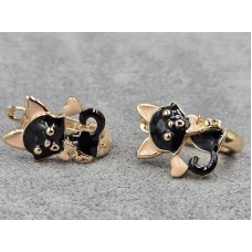 Серьги Xuping 11 мм высота 17 мм английский замок цвет 18к