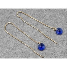 Серьги протяжки Xuping 8 мм длина 10 см цвет 18к