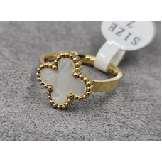 Каблучка 13 мм колір лимонне золото нержавіюча сталь (16,17,18,19 розмір)