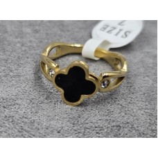 Каблучка 10 мм колір лимонне золото нержавіюча сталь (16,17,18,19 розмір)