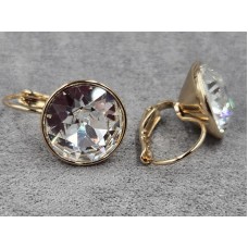 Серьги Xuping 15 мм высота 22 мм цвет 18к