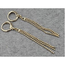 Серьги Xuping 1 мм высота 6 см круглый замок цвет 18к