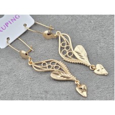 Серьги Xuping 13 мм высота 60 мм цвет 18к