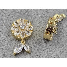 Бусина 13 мм з підвіскою 9*10 мм колір золото (гіпоалергений сплав)