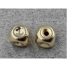 Бусина 8 мм колір золото (гіпоалергений сплав)