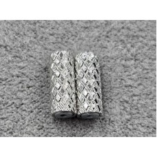 Бусина магнітна 4*10 мм 1 шт колір сталь (гіпоалергений сплав)