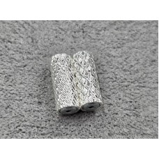 Бусина магнітна 4*10 мм 1 шт колір срібло (гіпоалергений сплав)