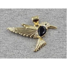 Підвіска 29*22 мм колір лимонне золото (гіпоалергений сплав)