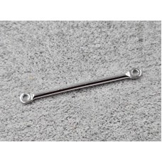 Конектор 25*1,3 мм колір сталь (гіпоалергений сплав)