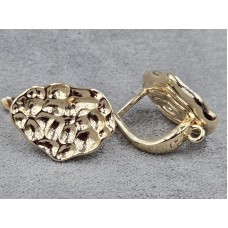 Швенза 12 мм висота 17 мм колір золото (гіпоалергений сплав)