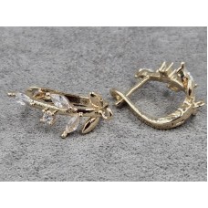 Швенза 8 мм висота 20 мм колір золото (гіпоалергений сплав)