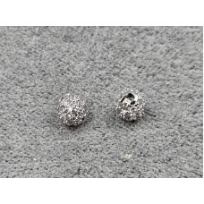 Бусина куля 4 мм колір сталь (гіпоалергений сплав)