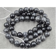 Кварц 8 мм рутиловый длина 38 см черный