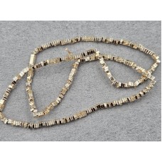 Гематит квадрат рондель 2*1 мм колір золото довжина 39-40 см