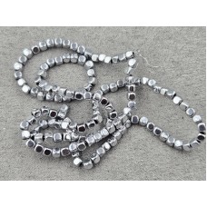 Гематит кубік 3 мм колір сталь довжина 39-40 см