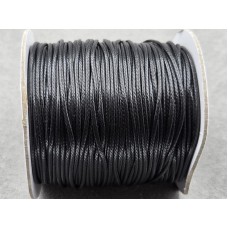 Шнур 0,8 мм вощений чорний 100 ярдів