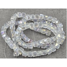 Скло кубік 6 мм 95-100 шт з переливом прозорий
