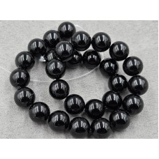 Обсидіан 14 мм чорний довжина 38 см