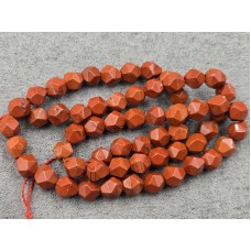 Яшма червона 6 мм багатогранник довжина 35-36 см