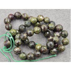 Яшма (кровь дракона) 8-8,5 мм грань длина 38 см