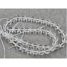 Горный хрусталь (стекло) 8 мм грань длина 37 см