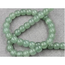 Авантюрин 10*9 мм зелений довжина 38-39 см