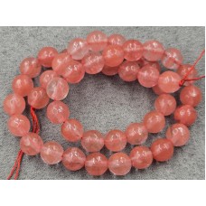 Кварц кавуновий 8-8,5 мм грань довжина 37 см