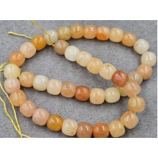 Авантюрин 10*9 мм желтый длина 38-39 см