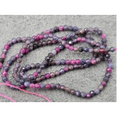 Сапфір + рубін 2,3-2,5 мм грань довжина 38 см