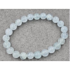 Аквамарин браслет 8,5-9 мм длина 18-19 см