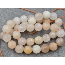 Авантюрин 10 мм персиковый длина 36-37 см