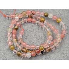 Кварц вишневий 4,5-5 мм довжина 37 см