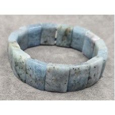 Аквамарин браслет 12*16 мм длина 18-19 см