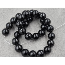 Обсидіан 12 мм чорний довжина 37 см