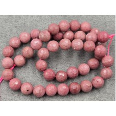 Родонит 8,5 мм грань длина 37-38 см