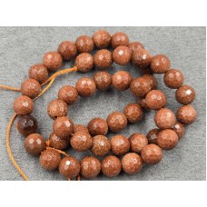 Авантюрин 8 мм грань синтет. довжина 38 см 