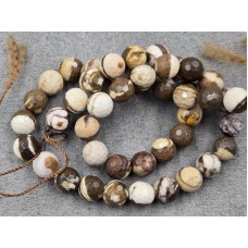 Яшма черепаховая 8,5 мм грань длина 38 см