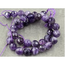 Аметист шеврон 10 мм грань довжина 37-38 см