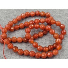 Сердолик 6-6,5 мм грань длина 37-38 см