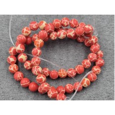 Варисцит 6 мм сінтетичний червоний довжина 37-38 см
