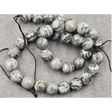 Яшма сіра 10 мм грань довжина 37-38 см