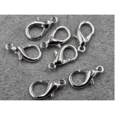 Замки 18 мм 100 штук цвет сталь