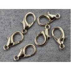 Замки 18 мм 100 штук цвет золото