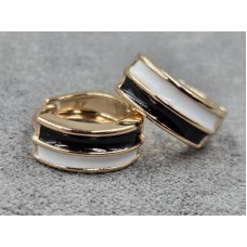 Серьги Xuping 5 мм высота 14 мм цвет золото 18к