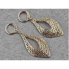 Серьги Xuping 20 мм высота 50 мм цвет золото 18к