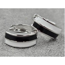 Серьги Xuping 5 мм высота 14 мм родий