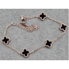 Браслет конюшина 9 мм довжина 18+5 см мед. сплав