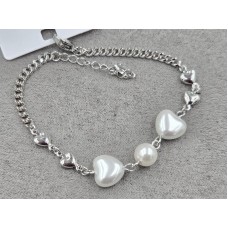 Браслет Xuping бусина 10+7 мм довжина 17+3 см родій