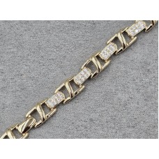 Браслет Xuping 8 мм довжина 17+2 см колір золото 18к